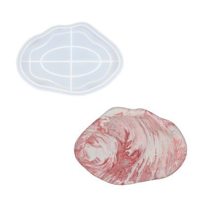 Moule en silicone - Echelle de nuage ovale Moule en silicone - Echelle de nuage ovale ø 24,3cm x 17cm x 1,95cm